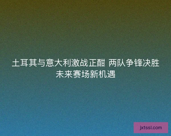 土耳其与意大利激战正酣 两队争锋决胜未来赛场新机遇 土耳其与意大利激战正酣 两队争锋决胜未来赛场新机遇